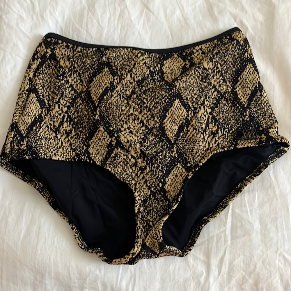 Solid And Striped High Waisted Bikini - image 3